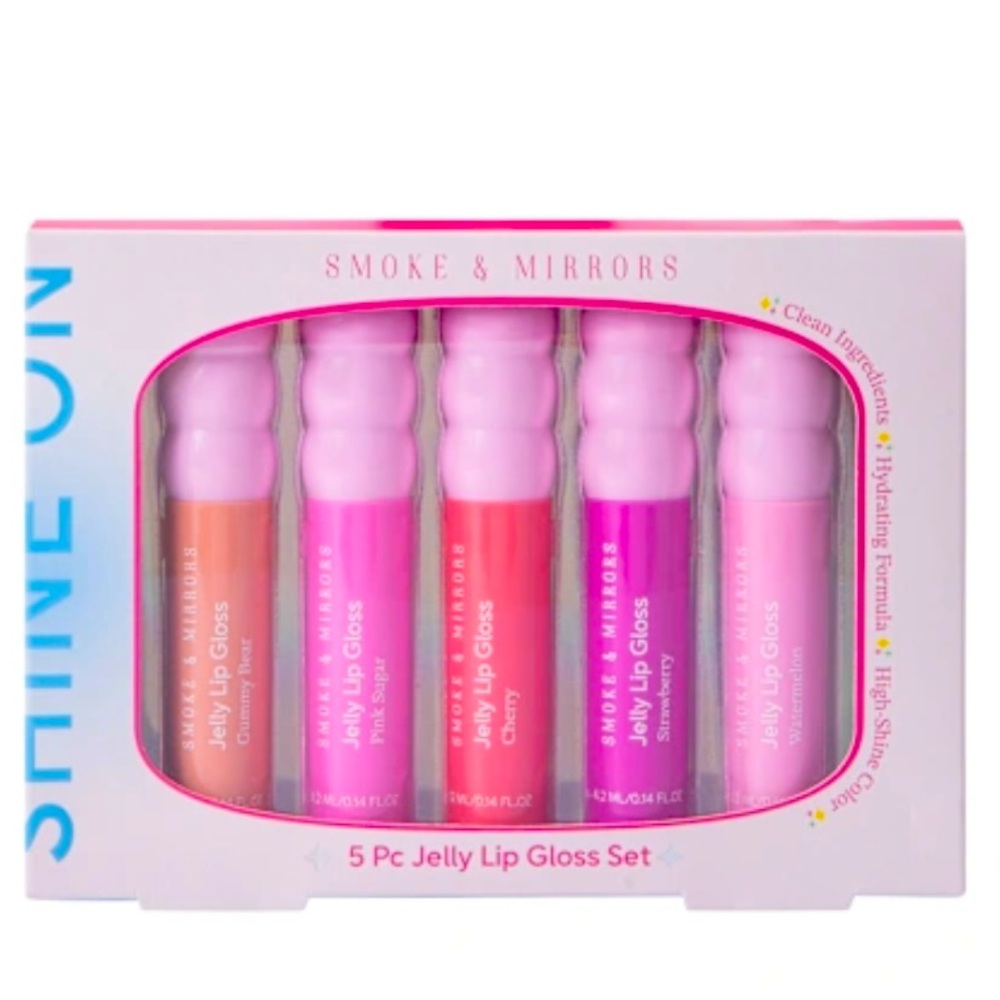Jelly Lip Gloss Set - Pink and Orange Shades
